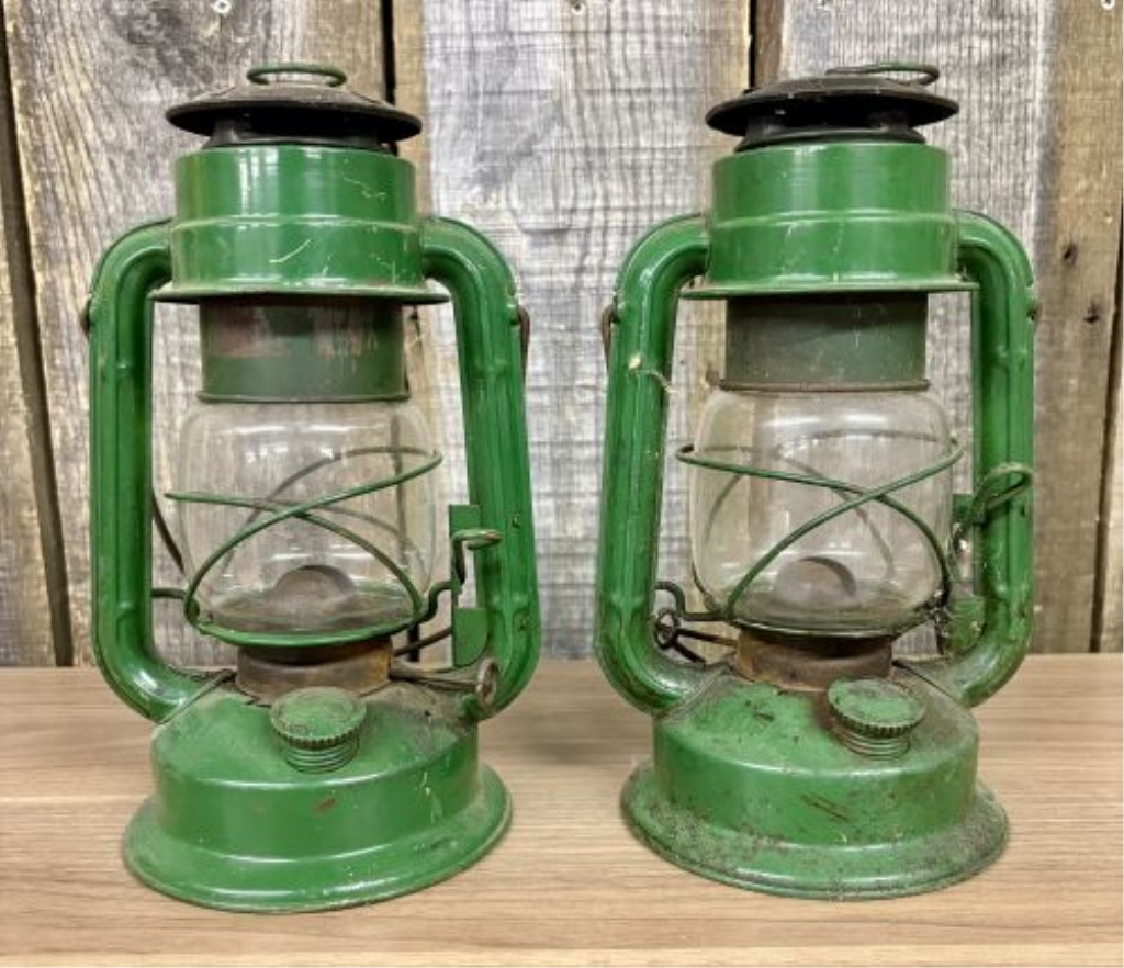 A Pair of Chalwyn Tropic Kerosene Hurricane Lanterns