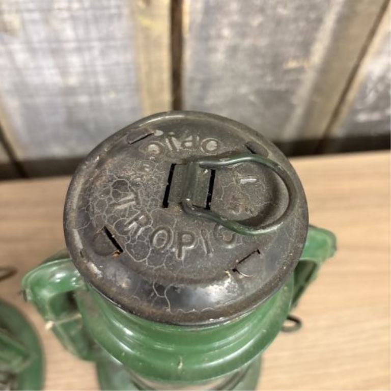 A Pair of Chalwyn Tropic Kerosene Hurricane Lanterns