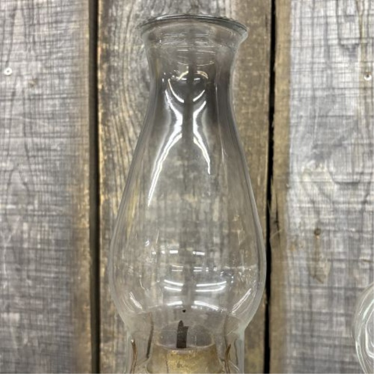 A Trio of Vintage Glass Kerosene Oil Lamps