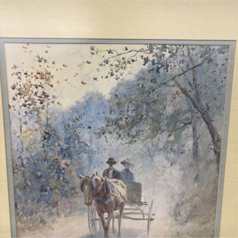 Paul Sawyier (American, 1865-1917), On a Sunday Afternoon, Limited Edition Lithographic Reproduction
