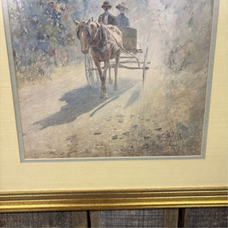 Paul Sawyier (American, 1865-1917), On a Sunday Afternoon, Limited Edition Lithographic Reproduction