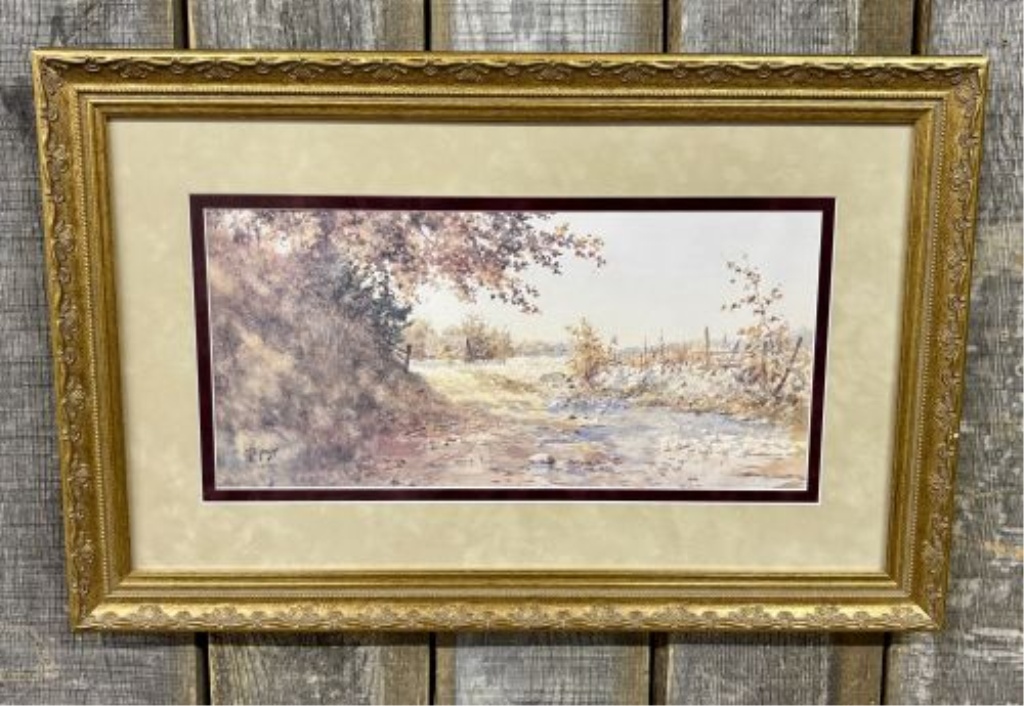 Paul Sawyier (American, 1865-1917), The Stone Bridge, Limited Edition Photomechanical Lithograph