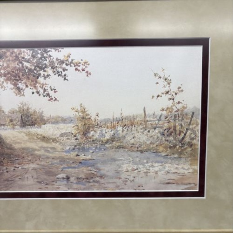 Paul Sawyier (American, 1865-1917), The Stone Bridge, Limited Edition Photomechanical Lithograph