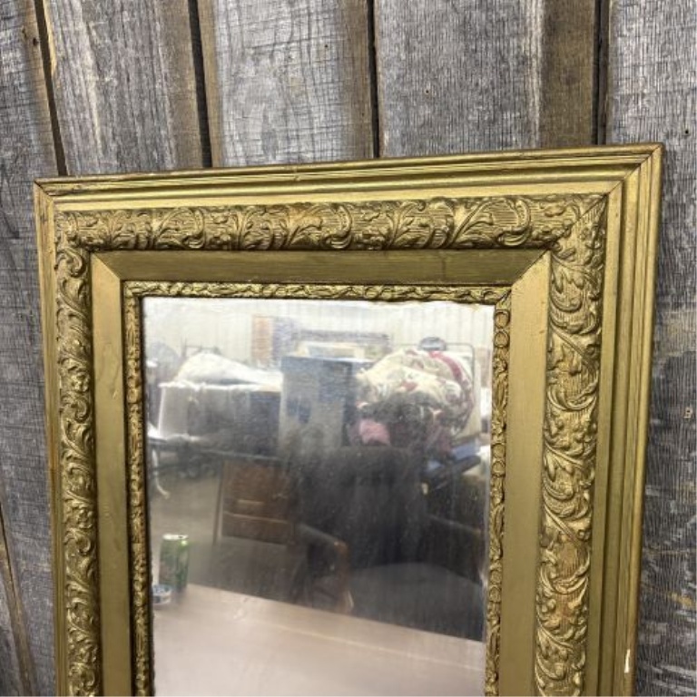 Late 19th Century Ornate Giltwood and Composition Wall Mirror