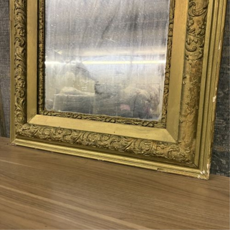 Late 19th Century Ornate Giltwood and Composition Wall Mirror