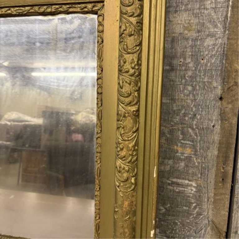 Late 19th Century Ornate Giltwood and Composition Wall Mirror