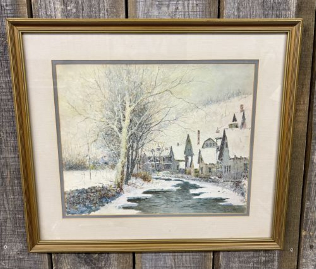 Paul Sawyier (1865-1917), Winter Stream, Limited Edition Print