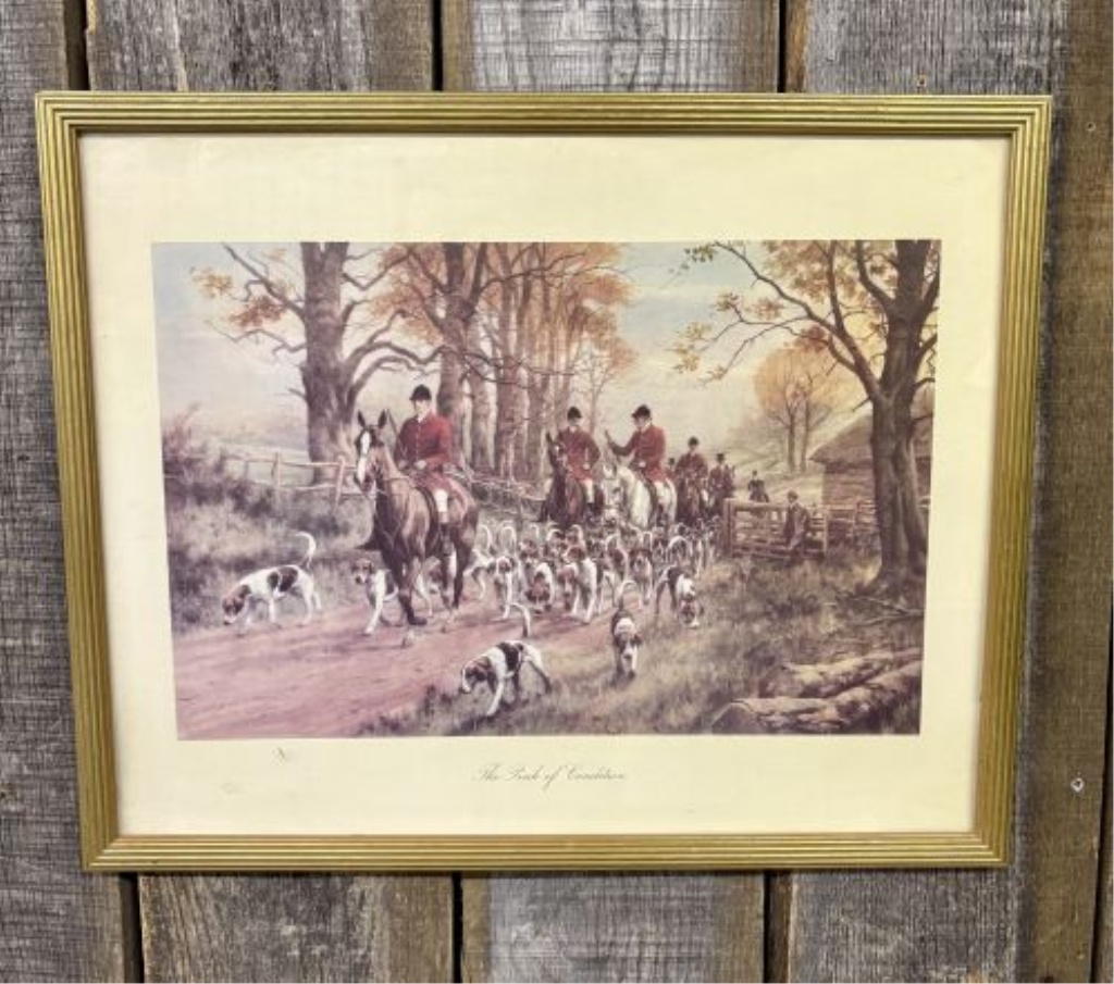 After George Wright, The Pink of Condition Framed Fox Hunting Print