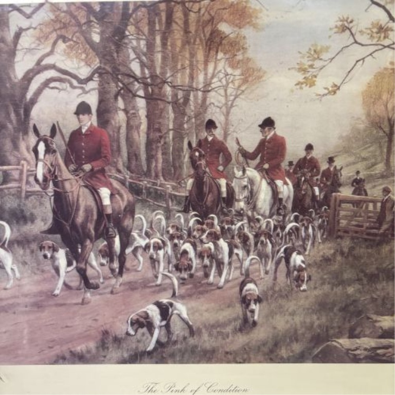 After George Wright, The Pink of Condition Framed Fox Hunting Print