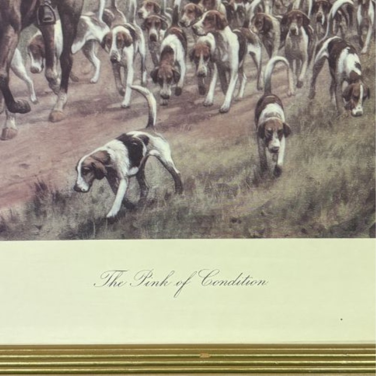 After George Wright, The Pink of Condition Framed Fox Hunting Print