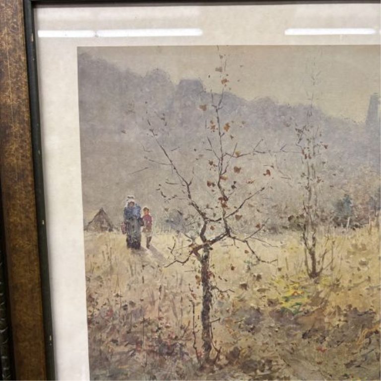 Paul Sawyier, Going to the Spring, Limited Edition Offset Lithograph, 61/2000