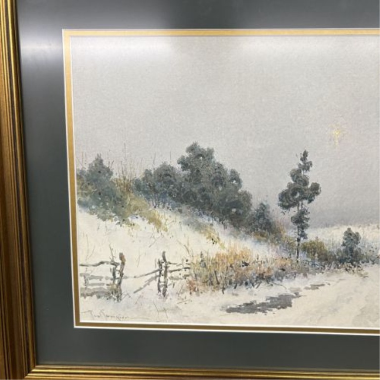 Paul Sawyier, The Fading Day, Limited Edition Photomechanical Lithograph