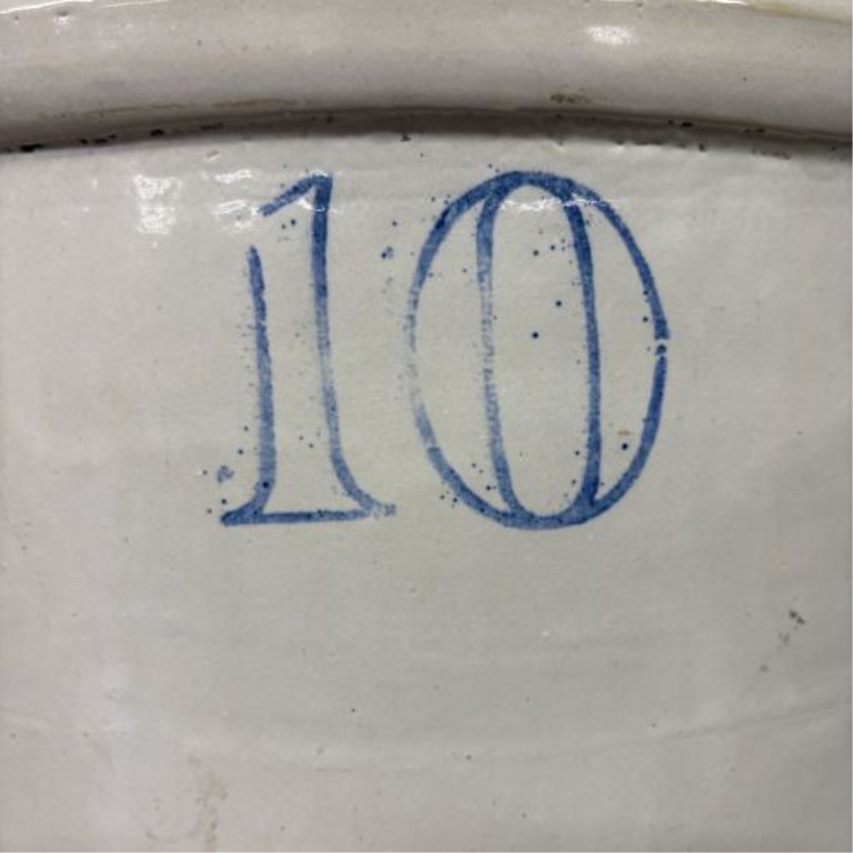 Ten-Gallon Stoneware Crock Attributed to Buckeye Pottery Co.