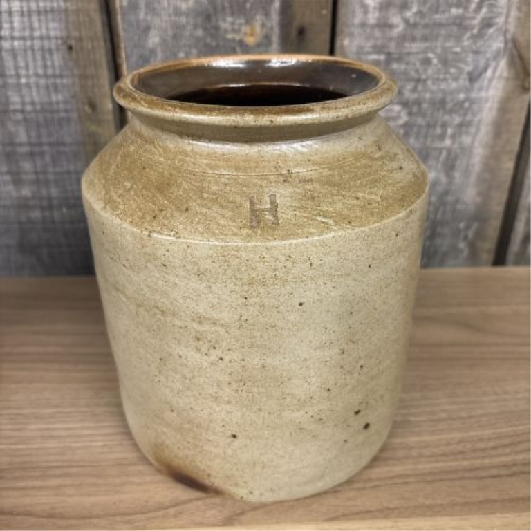 Two 19th Century American Glazed Stoneware Jars