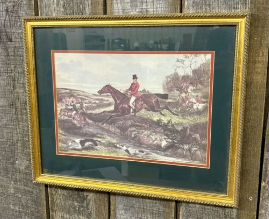 Fox Hunting Scene Print After William Joseph Shayer, Full Cry