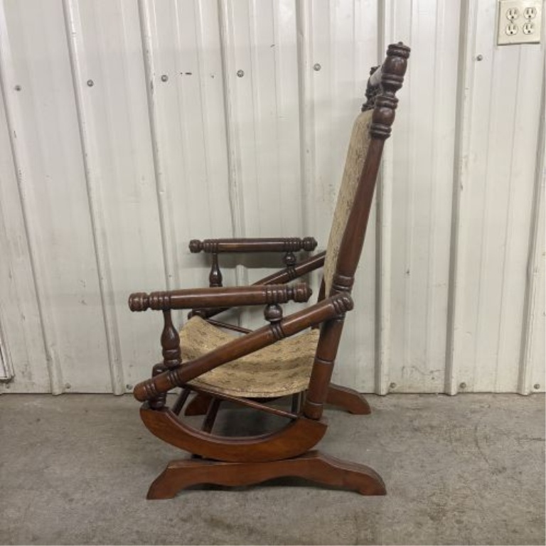 Late 19th Century Victorian Eastlake Style Platform Rocking Chair