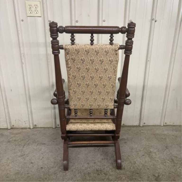 Late 19th Century Victorian Eastlake Style Platform Rocking Chair
