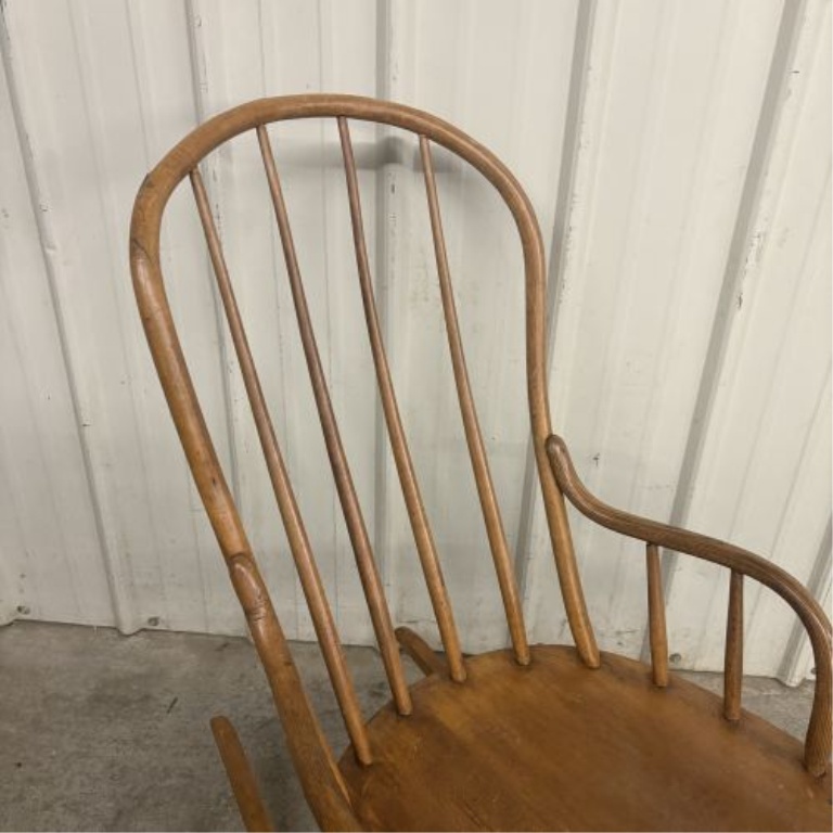 American Windsor Style Hoop Back Rocking Chair