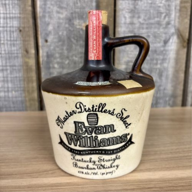 Evan Williams Master Distiller's Select Commemorative Earthstone Jug 1983