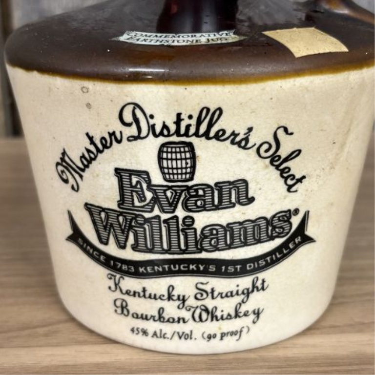 Evan Williams Master Distiller's Select Commemorative Earthstone Jug 1983