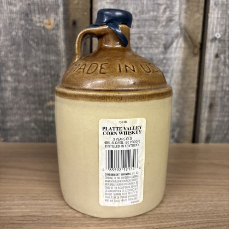 Two McCormick Platte Valley Straight Corn Whiskey Stoneware Jugs