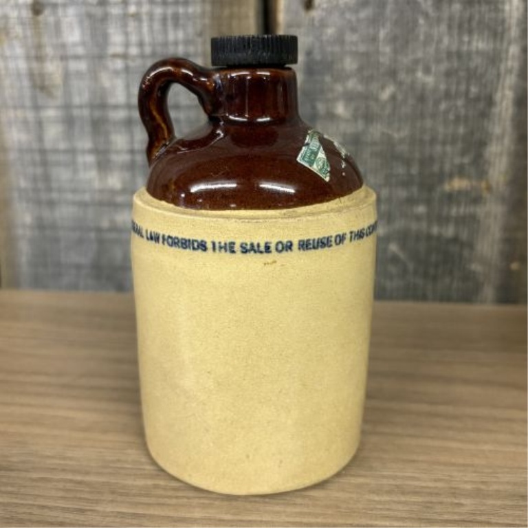 Two McCormick Platte Valley Straight Corn Whiskey Stoneware Jugs