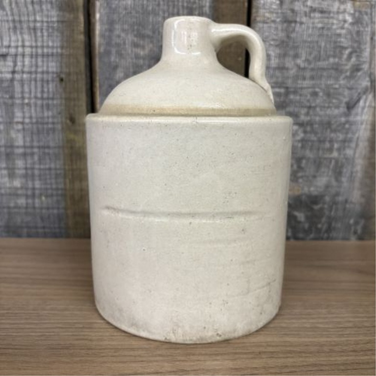 S.P. & S. Co. White Hall Illinois One Gallon Stoneware Shoulder Jug