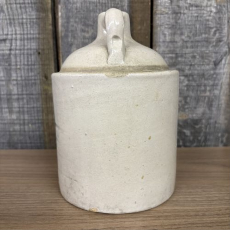S.P. & S. Co. White Hall Illinois One Gallon Stoneware Shoulder Jug