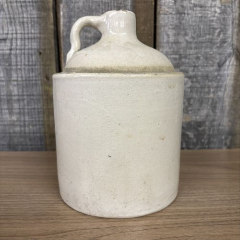 S.P. & S. Co. White Hall Illinois One Gallon Stoneware Shoulder Jug