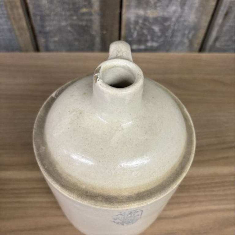 S.P. & S. Co. White Hall Illinois One Gallon Stoneware Shoulder Jug