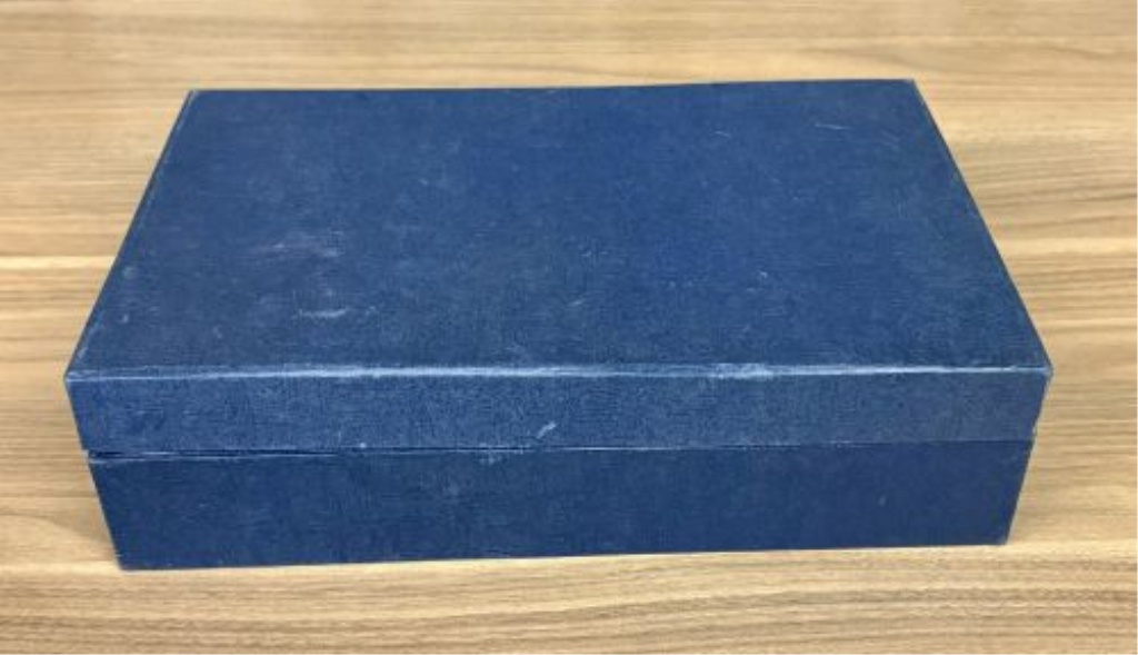 A Pair of Mid-Century Modern Italian Style Cobalt Blue Glass Smoking Accessories