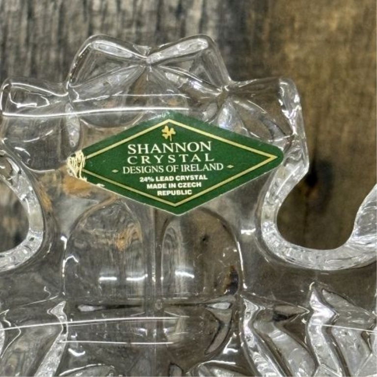 Two-Piece Shannon Crystal Pedestal Compote in the Royalty Pattern