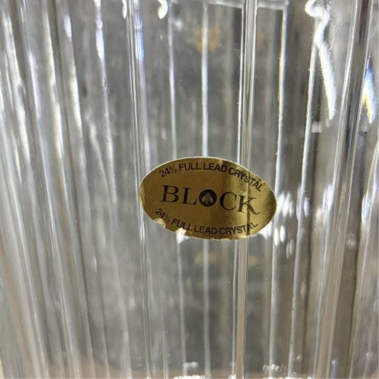 Block 24 Percent Full Lead Crystal Imperial Pattern Ice Bucket