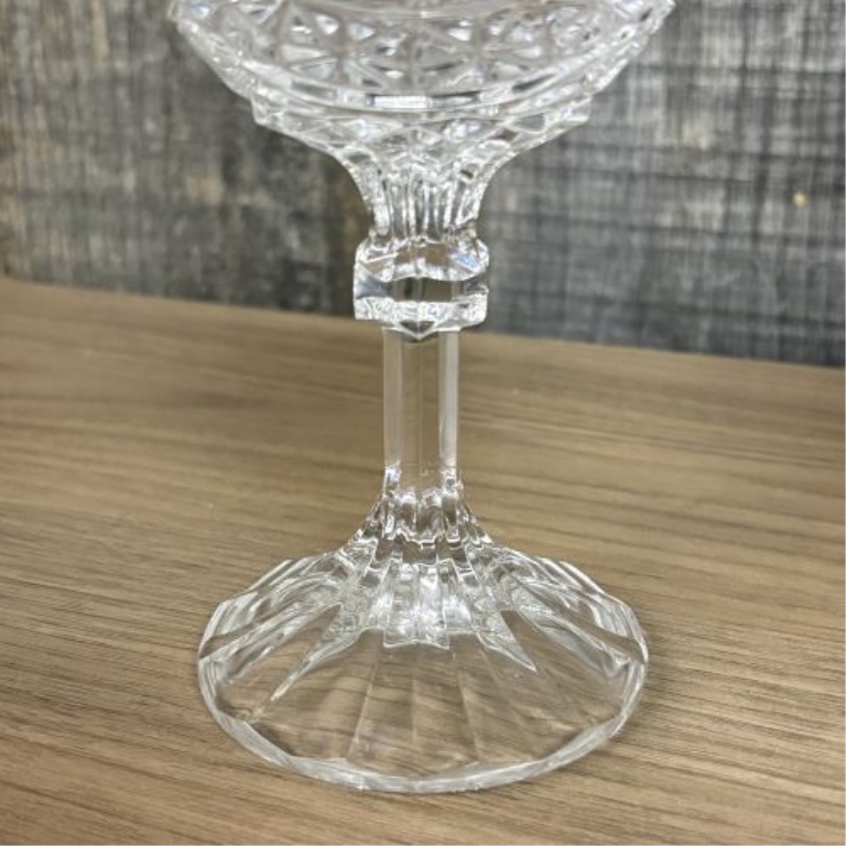 16-Piece Set of Italian Crystal Stemware and Tumblers with Etched Bird and Geometric Patterns