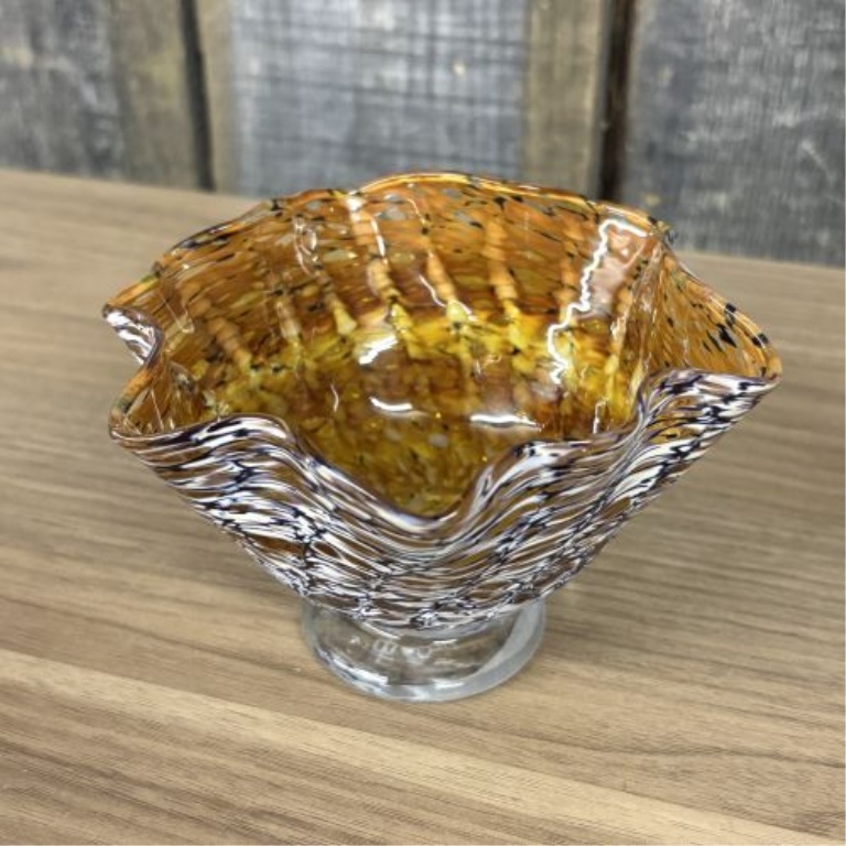 Two Pieces of Contemporary Hand-Blown Art Glass