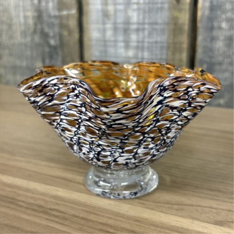Two Pieces of Contemporary Hand-Blown Art Glass