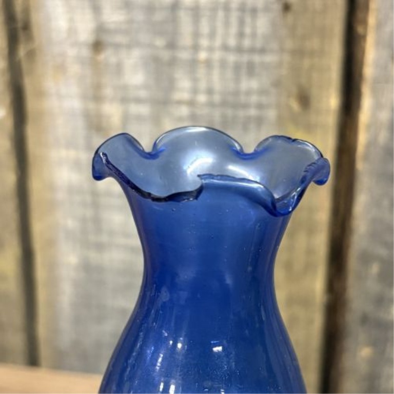 Collection of Five Vintage Glass Miniature Oil Lamps and Decorative Glassware