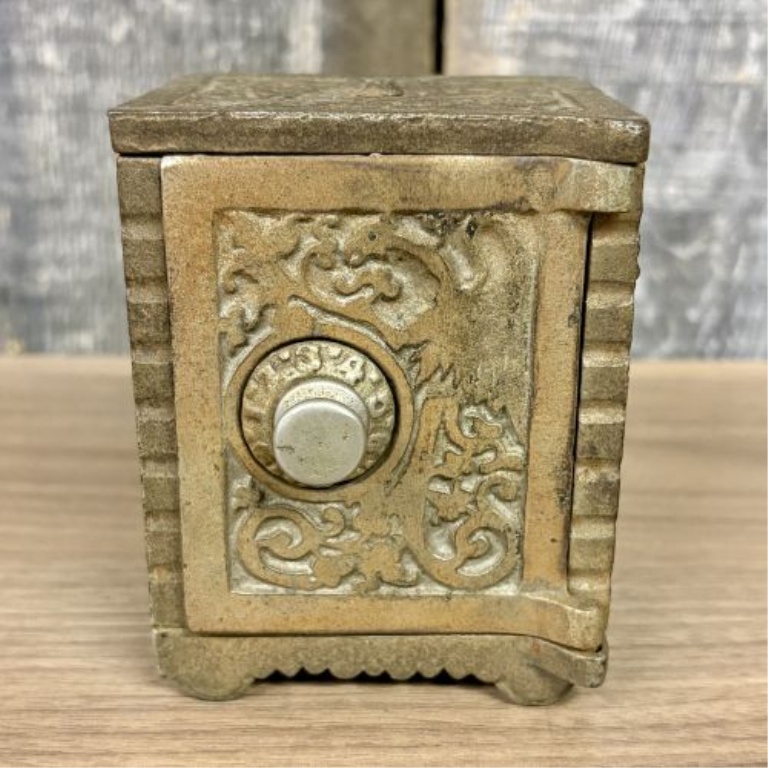 Antique Savings Bank Combination Safe Still Bank