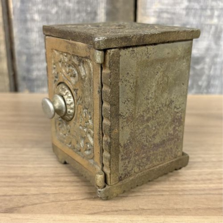 Antique Savings Bank Combination Safe Still Bank