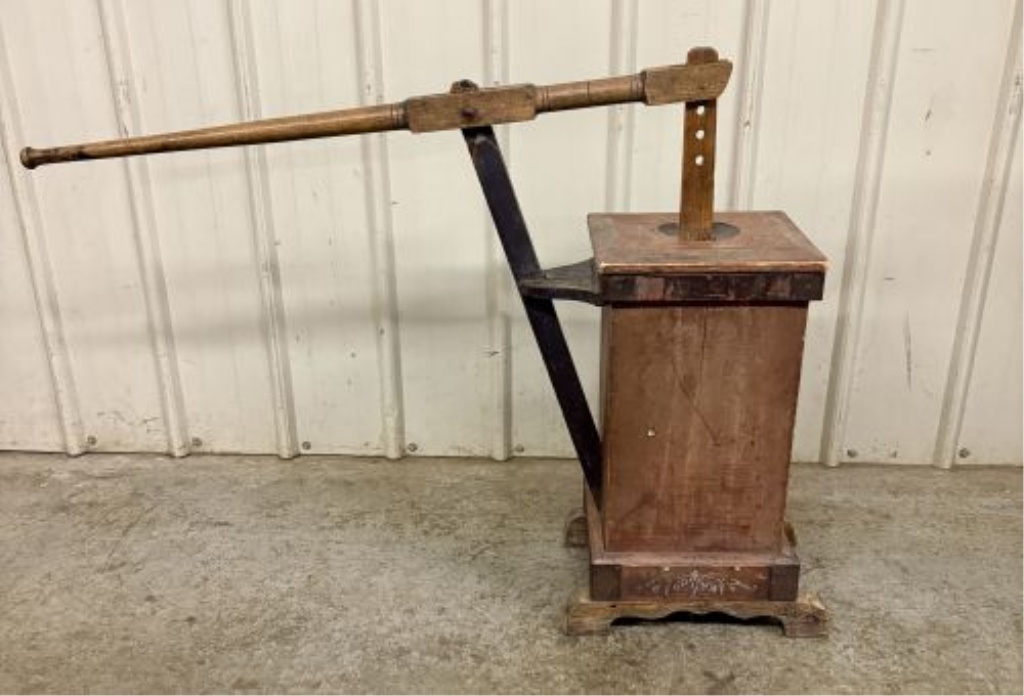 Antique Funks Folding Dash Wood Butter Churn by Champion Churn Co