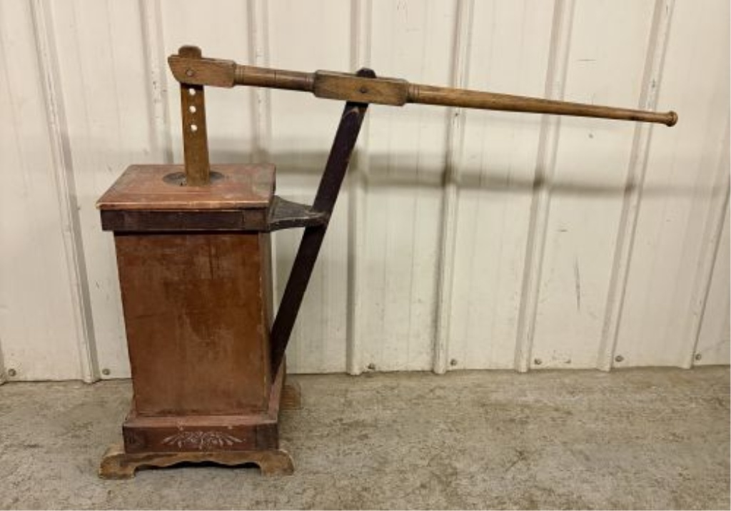 Antique Funks Folding Dash Wood Butter Churn by Champion Churn Co