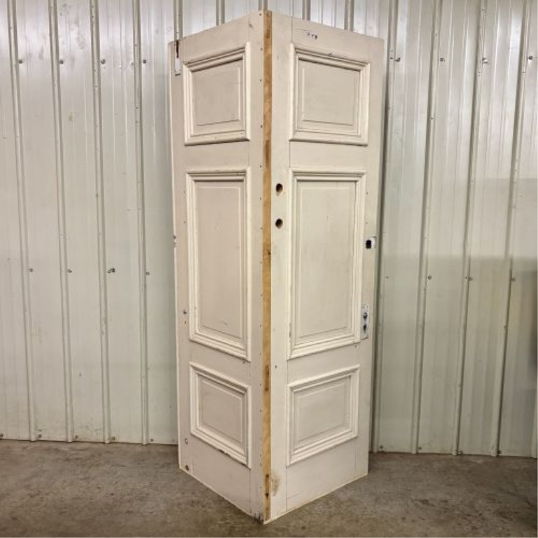 Upcycled Architectural Salvage Painted Wood Corner Bookcase