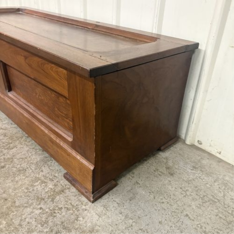 19th Century American Vernacular Walnut and Pine Blanket Chest