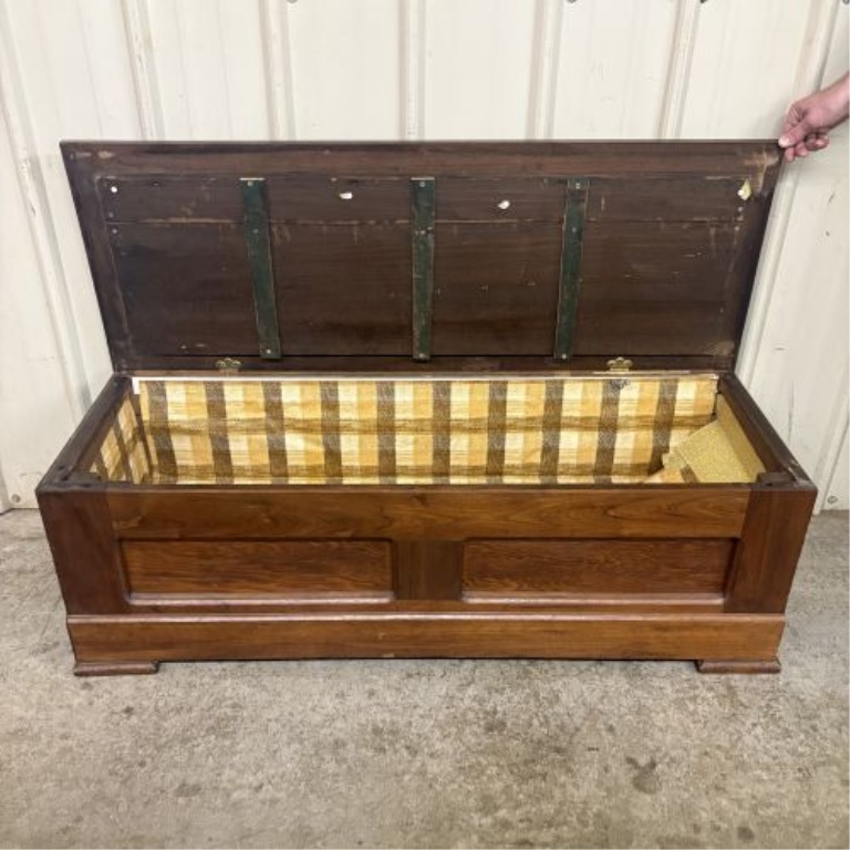 19th Century American Vernacular Walnut and Pine Blanket Chest