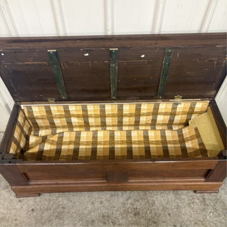 19th Century American Vernacular Walnut and Pine Blanket Chest
