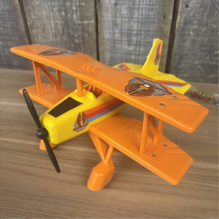 Tonka The Fall Guy Stunt Plane Toy Biplane with Retractable Air Show Banner