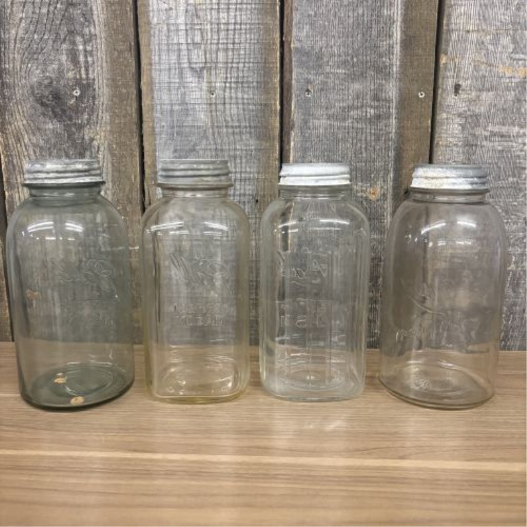 An Assortment of Vintage Ball and Drey Perfect Mason Glass Canning Jars