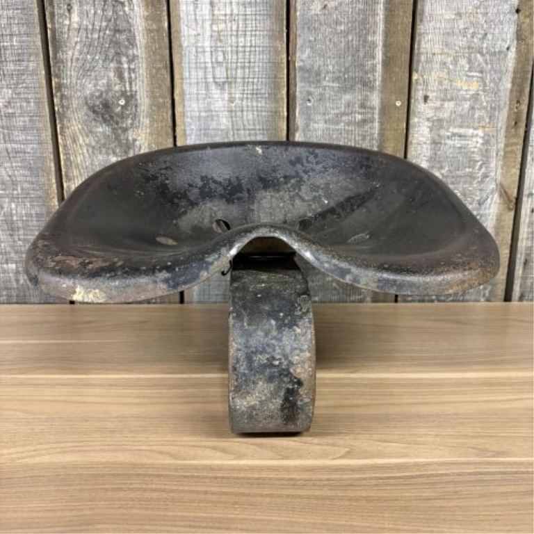 Vintage Agricultural Implement Flip Seat Attributed to Ford 8N
