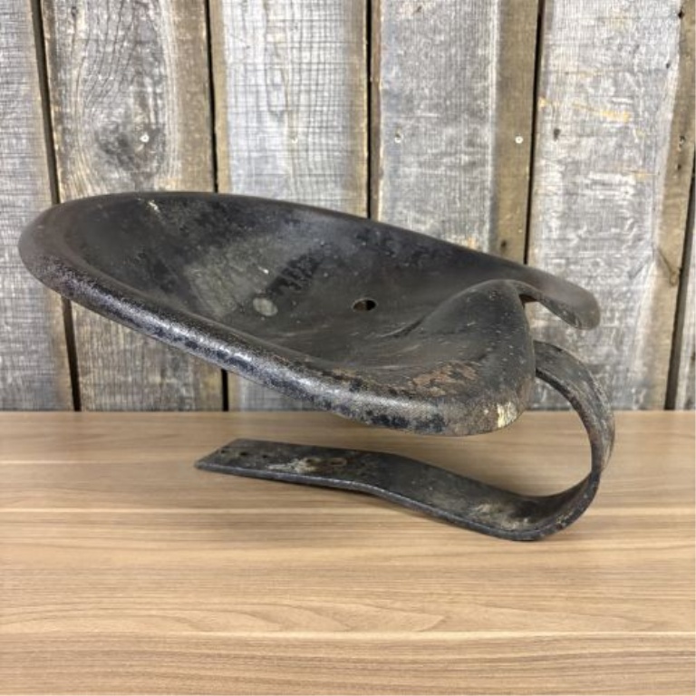 Vintage Agricultural Implement Flip Seat Attributed to Ford 8N