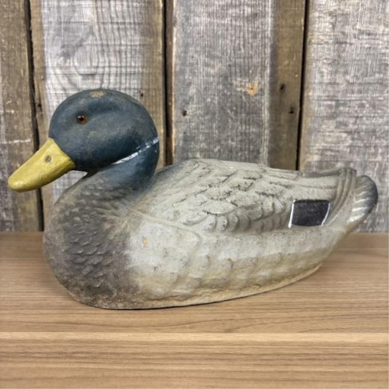 A Pair of Ariduk Mallard Drake Duck Decoys by General Fibre Co.